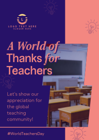 Modern Teachers Day Flyer