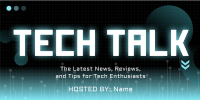 Modern Digital Technology Podcast Twitter Post Design