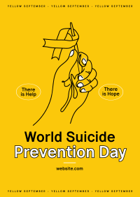 Suicide Prevention Flag Poster