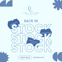 Restock Alert Instagram Post Design