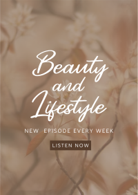 Beauty and Lifestyle Podcast Flyer