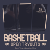 Basketball Ongoing Tryouts Instagram Post