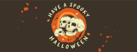 Halloween Skulls Greeting Facebook Cover