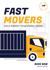 Long Truck Movers Flyer