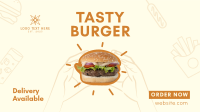 Burger Home Delivery Facebook Event Cover