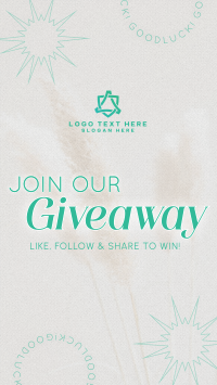 Aesthetic Giveaway Promo Instagram Reel Design