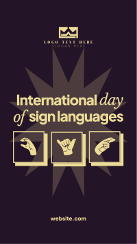 International Day of Sign Languages Instagram Story