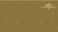 Art Deco Business Anniversary Zoom Background