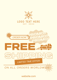Worldwide Shipping Promo Poster