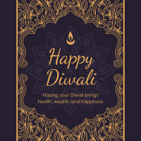 Fancy Diwali Greeting Instagram Post