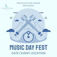 Music Day Fest Instagram Post Design