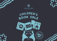 Kids Book Sale Postcard