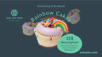 Pride Rainbow Cupcake Facebook Event Cover