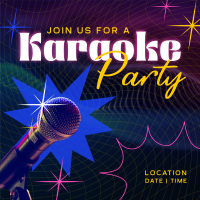 Karaoke Party Instagram Post Design