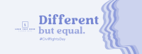 Different But Equal Facebook Cover Image Preview