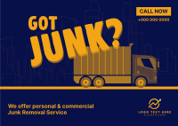 Got Junk? Postcard