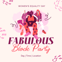 We Are Women Block Party Linkedin Post Design