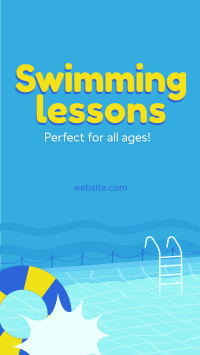 Swimming Lessons Facebook Story