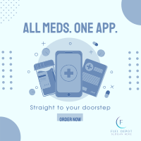 Meds Straight To Your Doorstep Instagram Post Image Preview