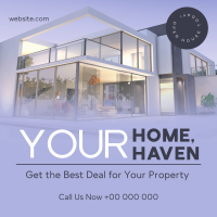 Your Home Your Haven - Real Estate Instagram Post Image Preview