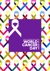 Cancer Day Ribbons Poster