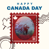 Canada Bear Stamp Instagram Post