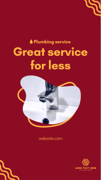 Great Plumbing Service Instagram Story