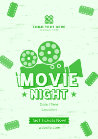 Movie Night Tickets Poster Design