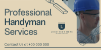 Professional Handyman Services Twitter Post