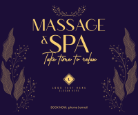 Floral Massage Facebook Post