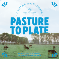 Rustic Livestock Pasture Instagram Post Design