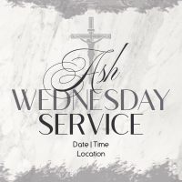 Ash Wednesday Simple Reminder Instagram Post Design