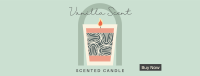 Illustrated Scented Candle Facebook Cover Image Preview