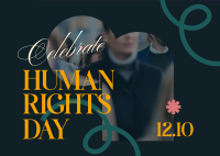 Celebrating Human Rights Postcard