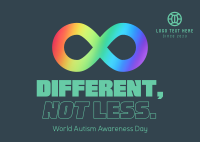 Autism Awareness Infinity Postcard