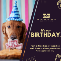 Birthday Puppy Instagram Post Design