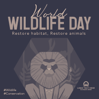 Restoring Habitat Program Instagram Post Design