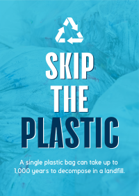 Sustainable Zero Waste Plastic Poster