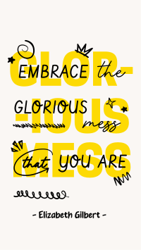 Positive Doodle Quote Instagram Story