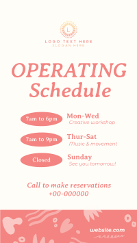 Minimalist Operating Hours YouTube Short