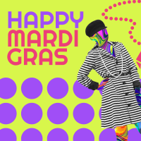 Mardi Gras Fashion Instagram Post