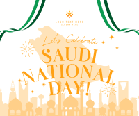 Celebrate Saudi National Day Facebook Post