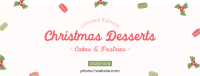 Cute Homemade Christmas Pastries Facebook Cover