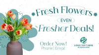 Fresh Flowers Sale Facebook Event Cover