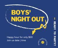 Boy's Night Out Facebook Post