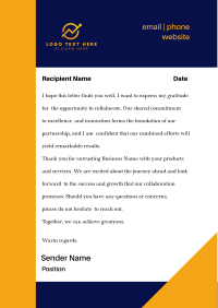 Minimalist Geometric Business Letterhead