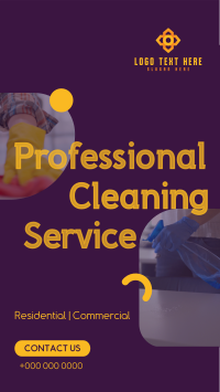 Spotless Cleaning Service Whatsapp Story Image Preview