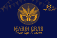 Mardi Gras Festival Pinterest Cover Design