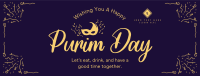 Purim Flo Mask Facebook Cover