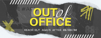 Grunge Out Of Office Facebook Cover